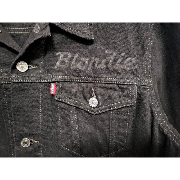 Levi’s x Blondie Pollinator Black Denim Trucker Jacket - Picture 5 of 13